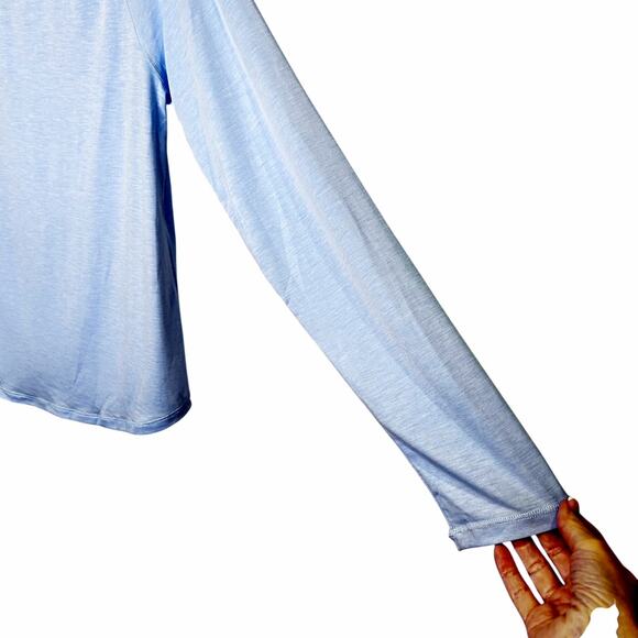 ORVIS Powder Blue 1/4 Zip Pullover Athletic Shirt Lightweight - Picture 4 of 6